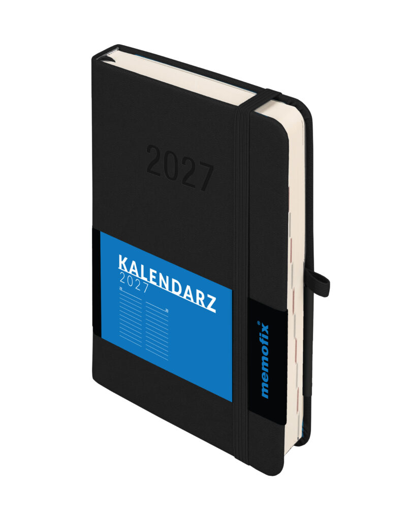 Kalendarz B6 Memofix dzienny czarny Antra